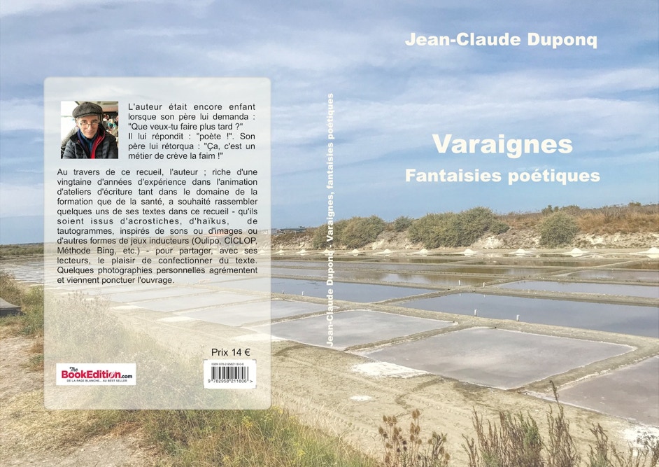 Couverture du reccueil de poésie "Varaignes, fantaisies poétiques".