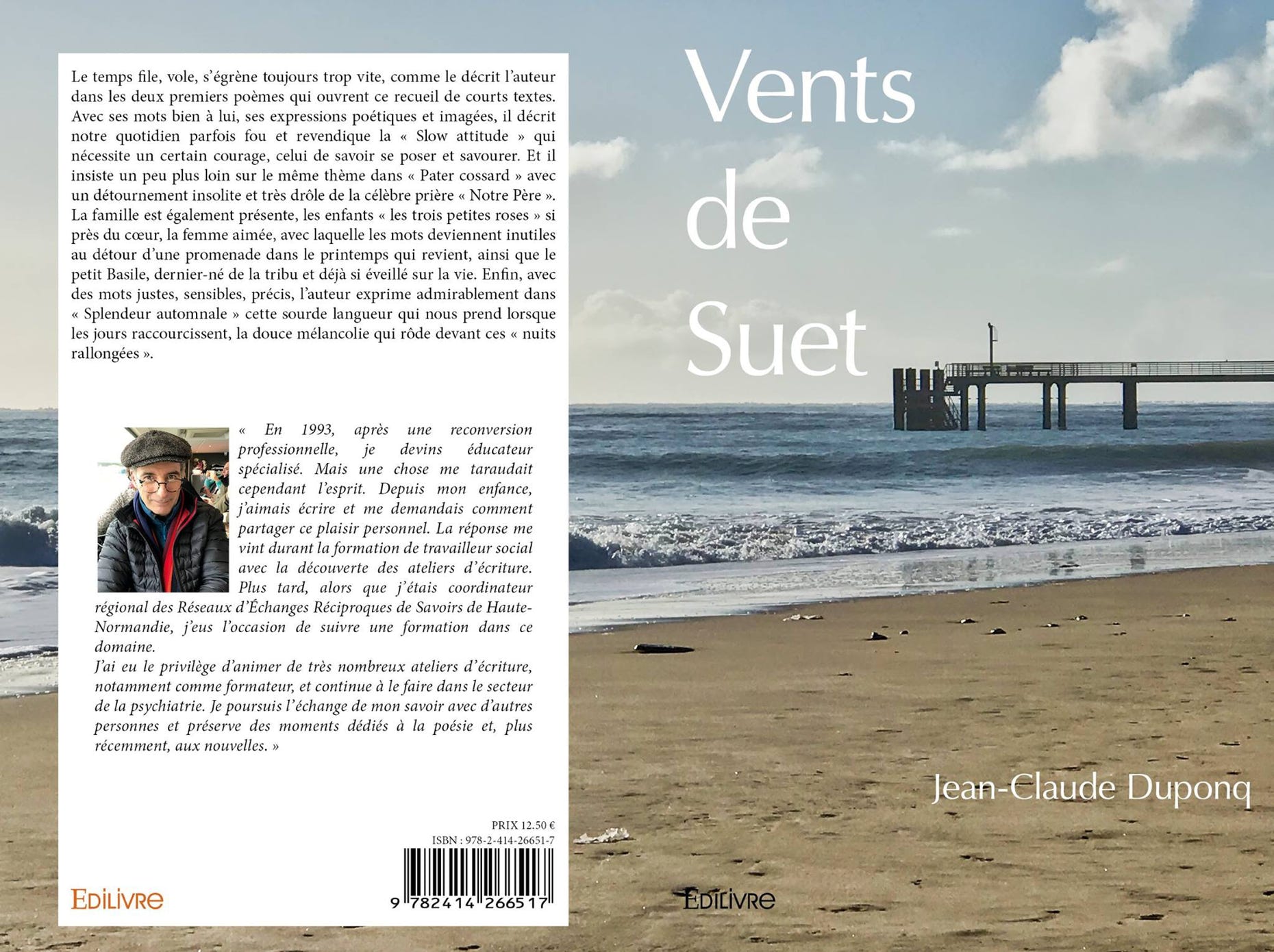 Couverture du reccueil de poésie "Vent de Suet".